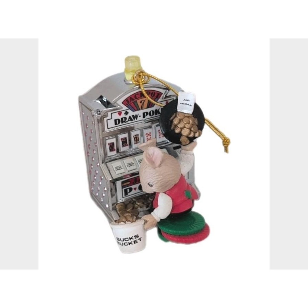 Jackpot Joy 1995 Enesco Treasury Of Christmas Ornament #132896